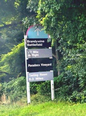 Brandywine Battlefield sign