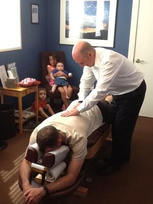 Chiropractic for Daddies and Kiddos, too.