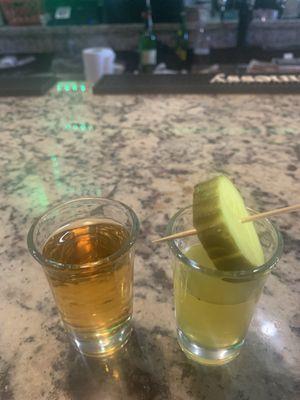 Pickle shot... was great, best part owners make their own pickles and pickle juice and it was delicious