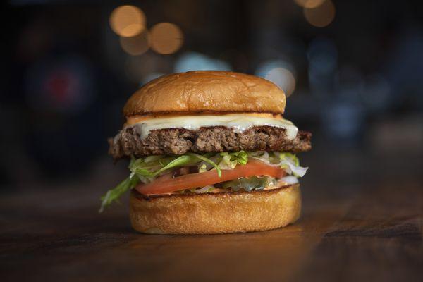 IMPOSSIBLE BURGER - pickles, lettuce, tomato, onion, white american cheese, secret sauce