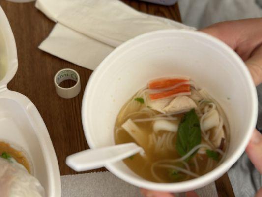 Rice noodle seafood combo