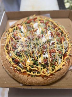 Taco pizza