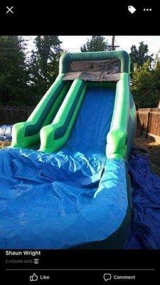 Big front load waterslide