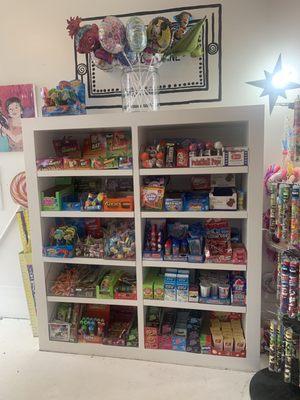 Wrapped candy display