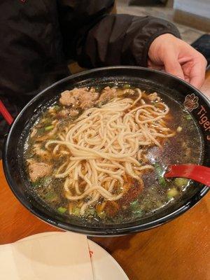 Authentic Szechuan Beef Rice Noodle Soup