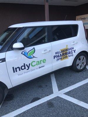 Delivery car for flu and meds