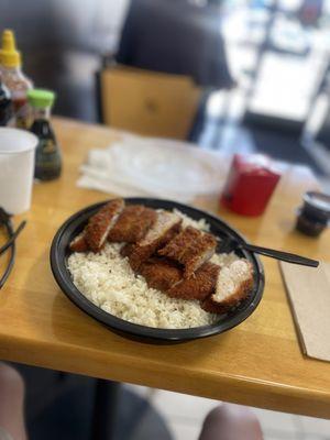 My dinner    Exactly as I wanted it. Large Chicken Katsu Bowl.