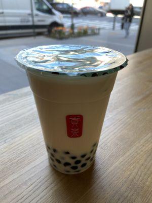 Jasmine green tea with pearls