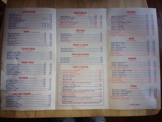 Enlarge to see menu.  They also have sandwiches and subs.