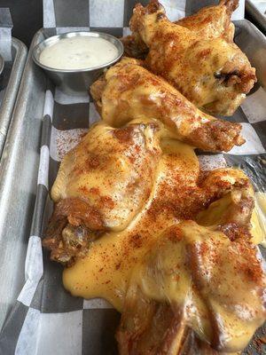 Hot Cheese Wings (new school American cheese and spice blend)