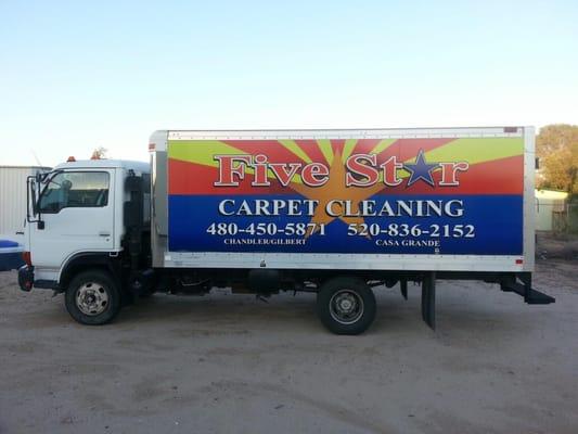 One of our carpet cleaning trucks the most powerful made