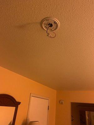 No smoke alarms here!