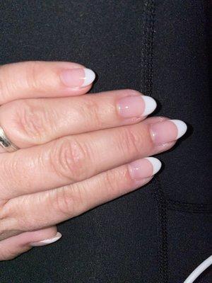 French manicure with gel nails