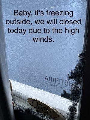 Online orders placing today and tomorrow will be available for pickup on Monday. See you all soon and stay safe everyone