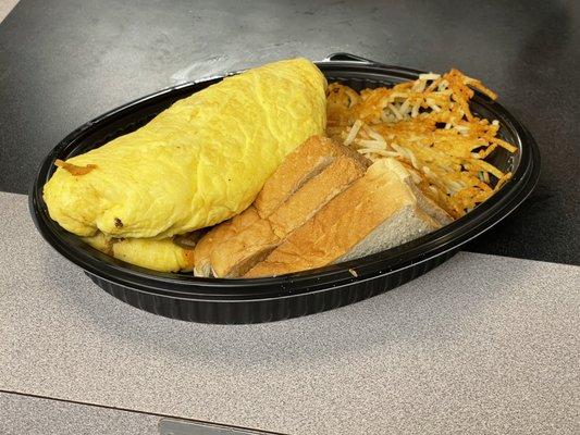 Omelet breakfast.