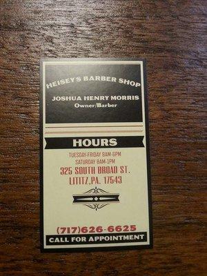 Heisey's Barber Shop