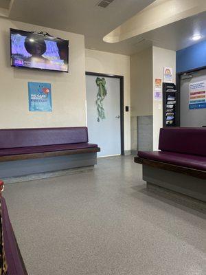 Clean, spacious waiting area