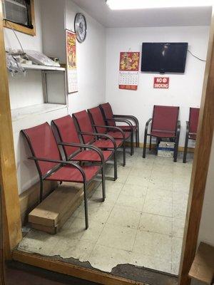 Air conditioned waiting room