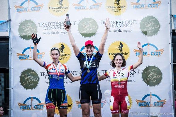 Bri Clark three-peat win at the 2016 Indy Crit!