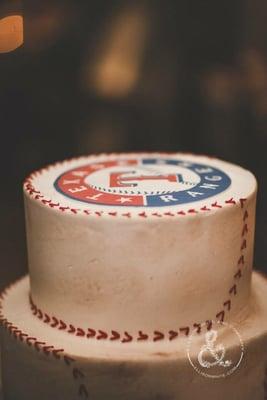 Top of the groom's cake