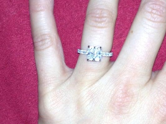 My beautiful engagement ring from Cottage Jewelry.