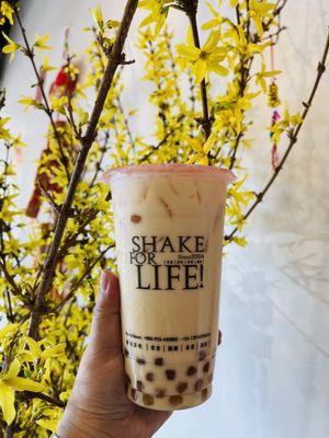 Jasmine green milk tea