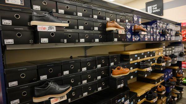 Dress Shoe Section of Store