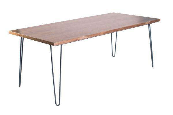 New walnut hairpin leg tables added as rentals!