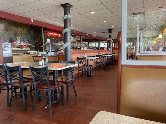 Inside dining area