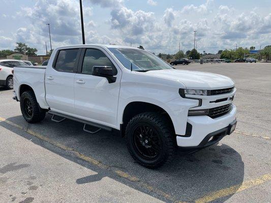 Blacked out rear windows