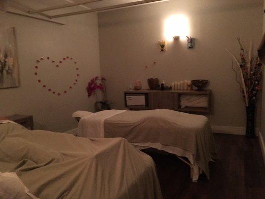 Couple massage room