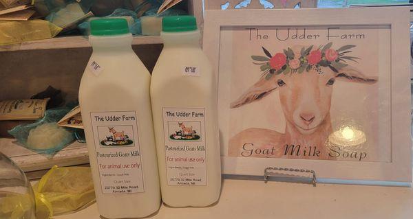 Pasteurized goat milk....your pets will love you!