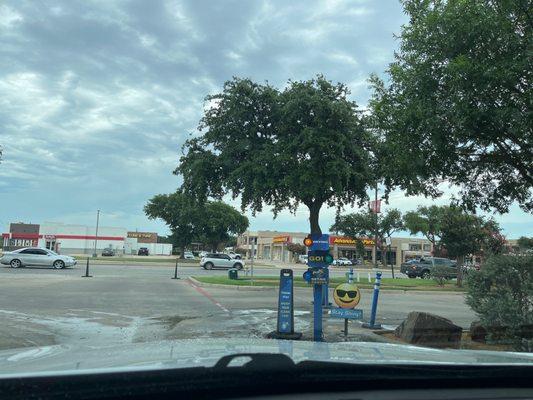 Exiting the Drive thru Car Wash