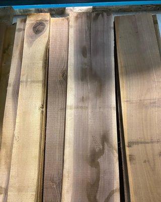 Dimensional walnut lumber