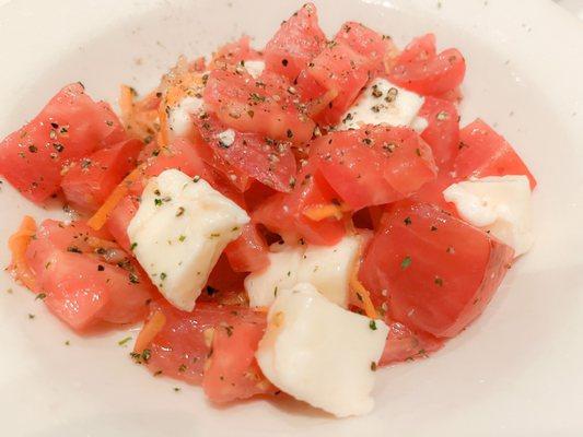 Chopped Tomato , Onion & Fresh Mozzarella Salad