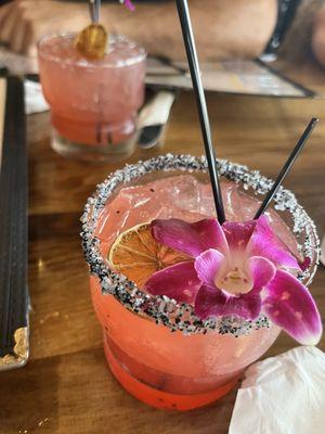 Top - pama rita special. Bottom- strawberry classico margarita