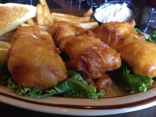 beer-battered cod, with their house-made Killian's Irish Red beer batter