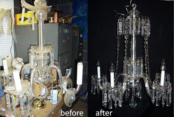 Restoring your chandelier should not be a chore nor should it be expensive. Lighting Inc. has been repairing and restoring li...