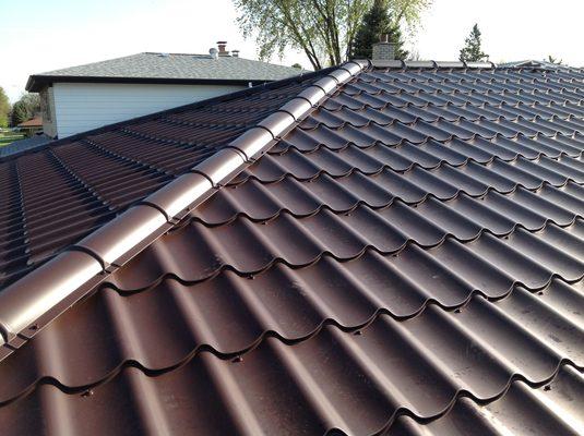 Residential Metal roof job we finished.