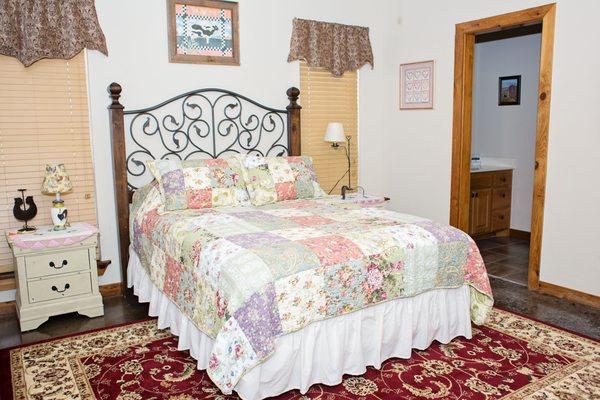 The Rhode Island Red- Queen bed with private bathroom