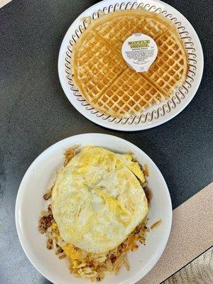 Sausage Egg & Cheese Hashbrown Bowl