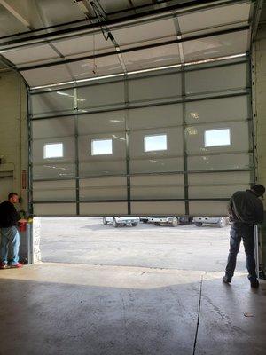 Yes, we service and sell commercial doors too!