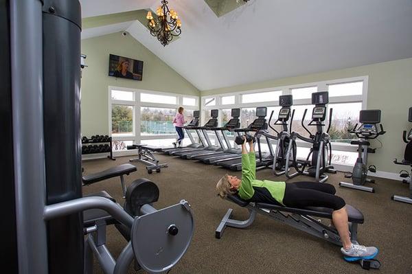 The new Fitness Center at Hickory Hills Apartments and Townhomes