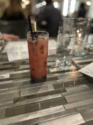 BlackBerrie bourbon lemonade