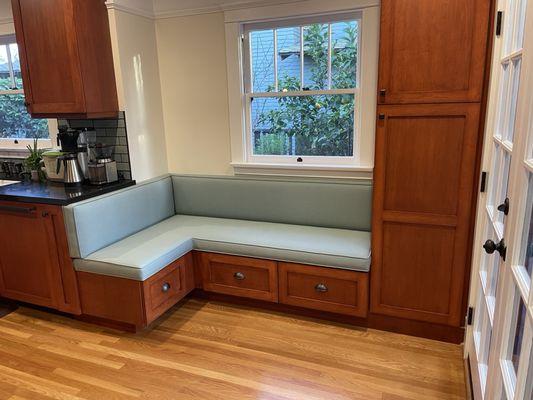 Breakfast nook with custom seating