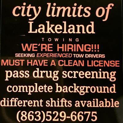 City limits of Lakeland Towing