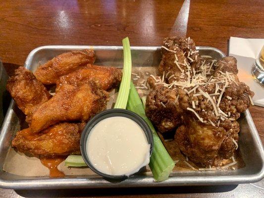 Mango Habanero & Garlic Parmesan Wings