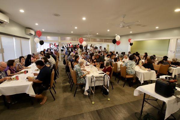 View from the stage of the entire room