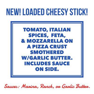 New loaded cheesy sticks