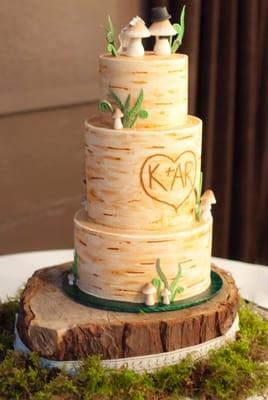 Our custom wedding cake.  loved it